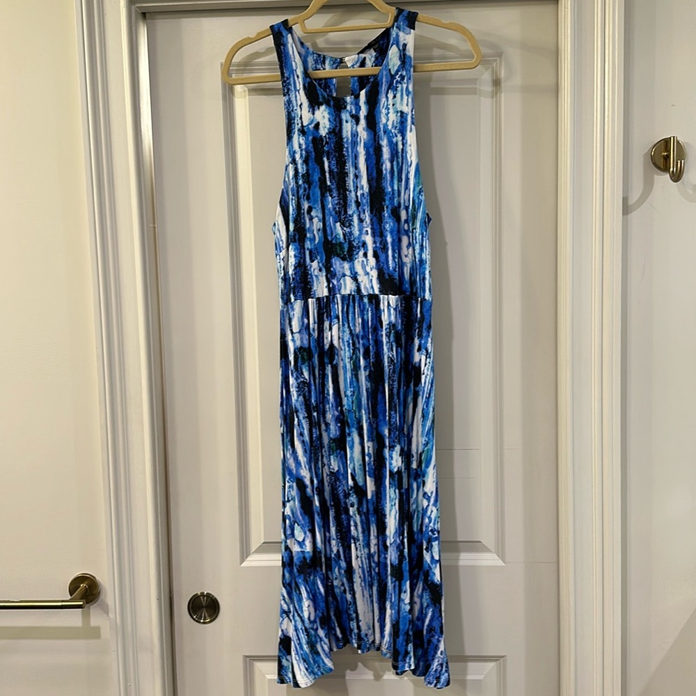 Nordstrom Colorful Blue sleeveless A frame dress